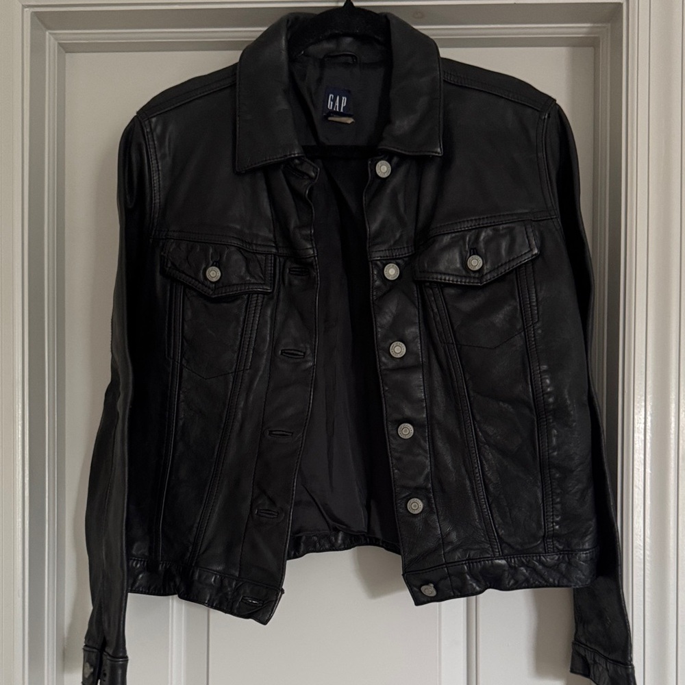 GAP vintage genuine Leather Jacket